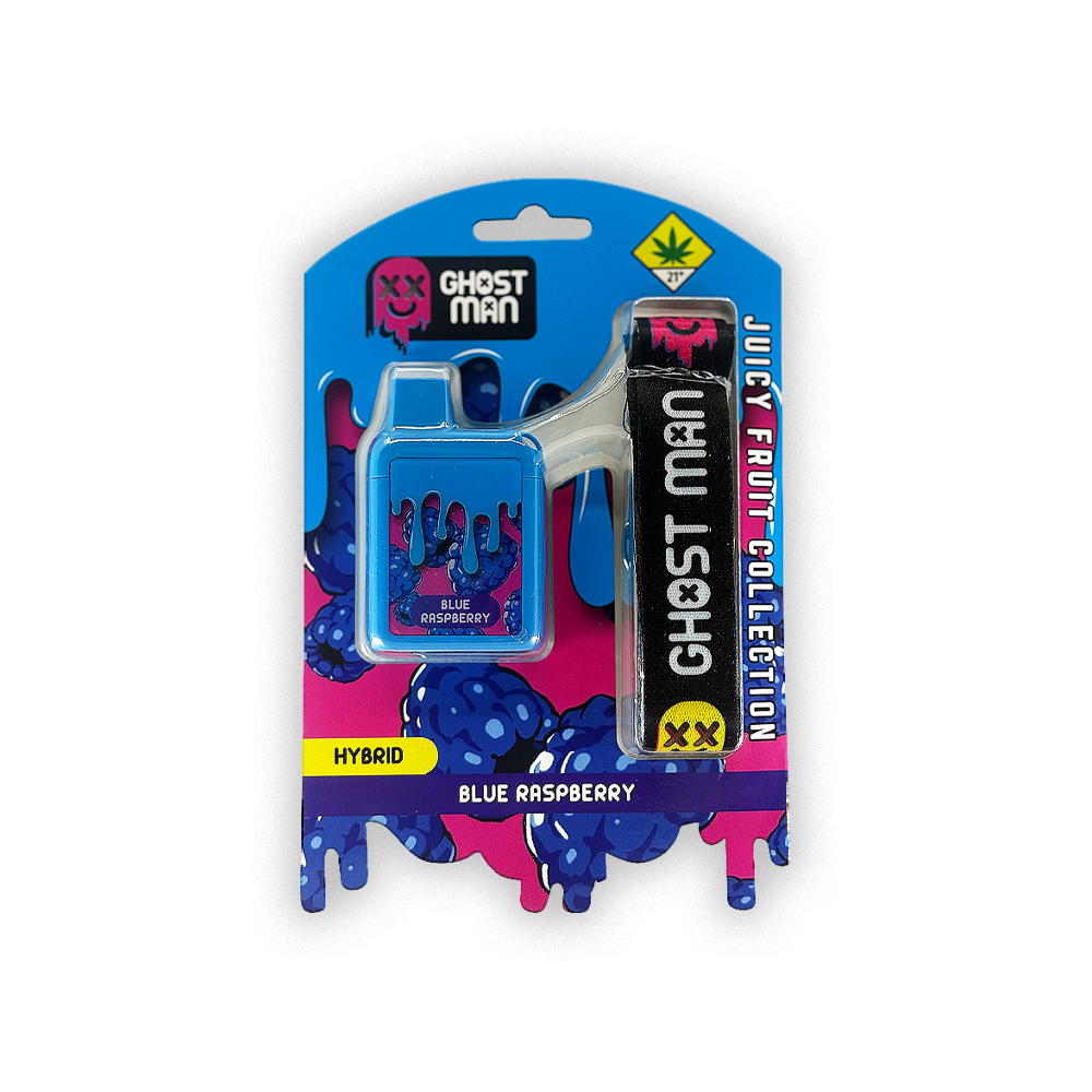 Ghost Man Blue Raspberry Vape (Dispo 1g)